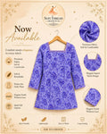 Lavender Bloom Floral Kurti